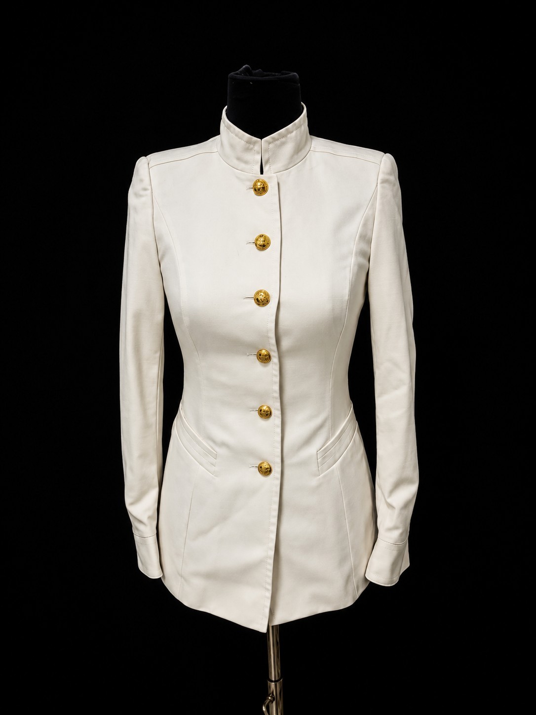 VTG Escada Margaretha Ley Ivory 100% New Wool Old Money Equestrian Blazer EU 34
