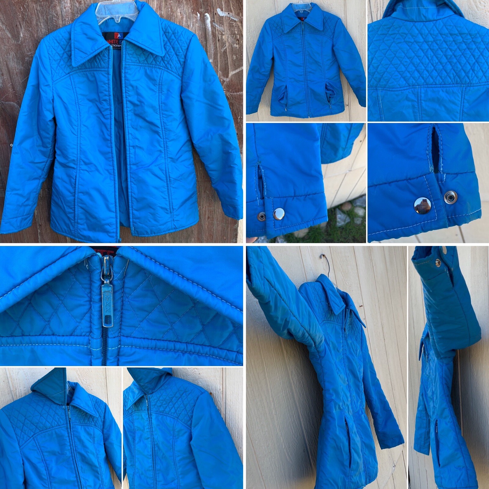 Vintage White Stag Action Sports Jacket Ladies Ski 70s 80s 1970s S or M