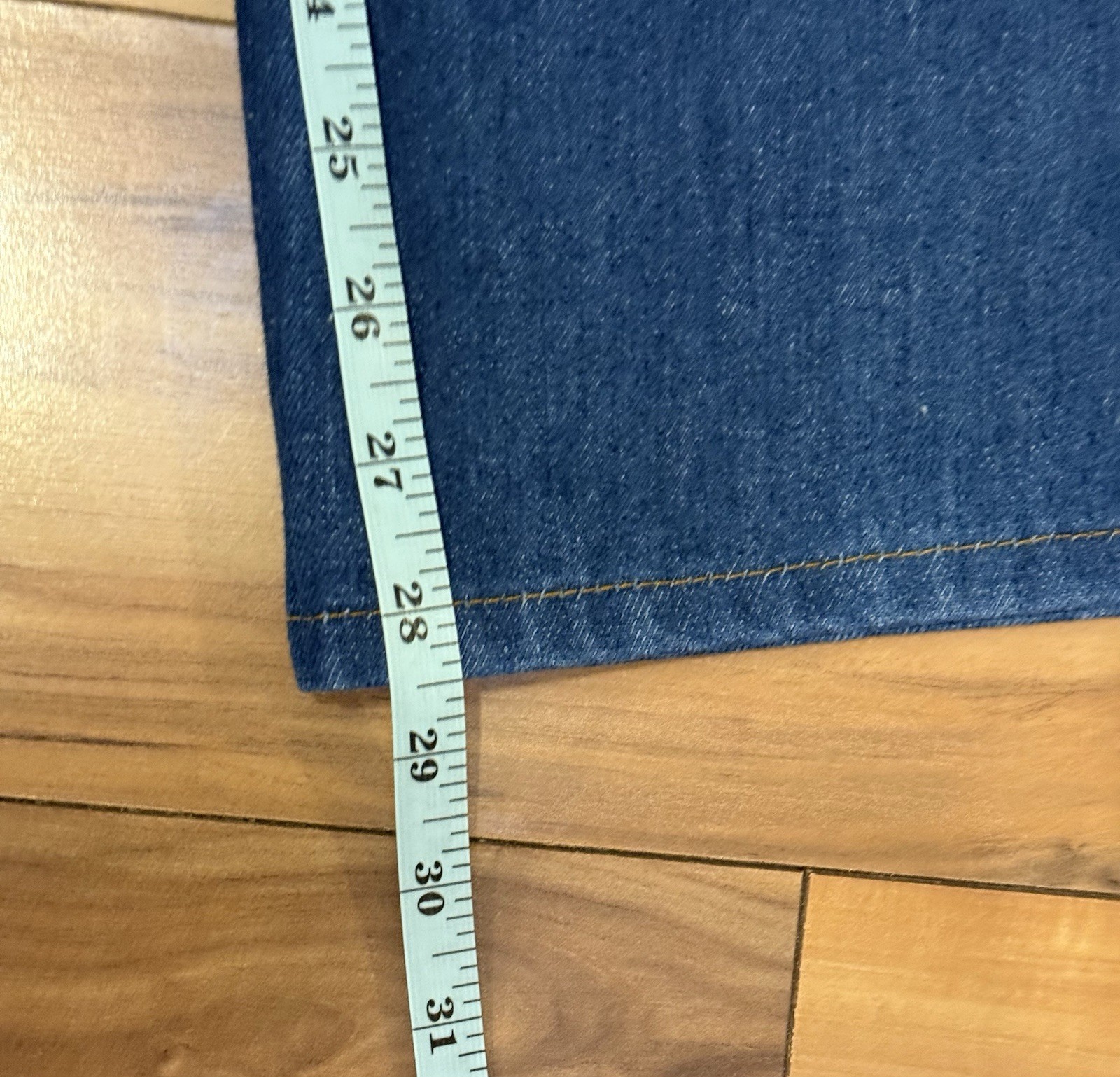 Vintage 1970s Jeans JTF Straight Wide Leg Talon Zip 26×28.5 Soft Pair A