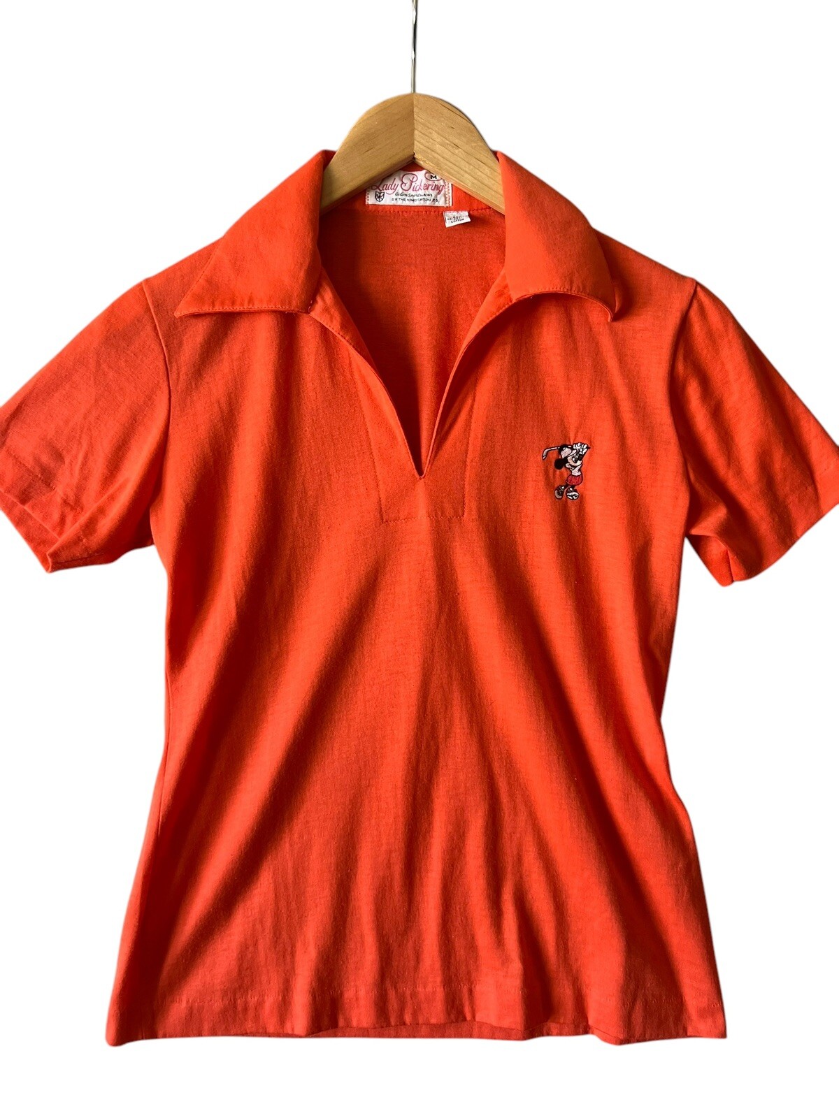 Womens Golf Polo Shirt Mickey Mouse Lady Pickering Medium