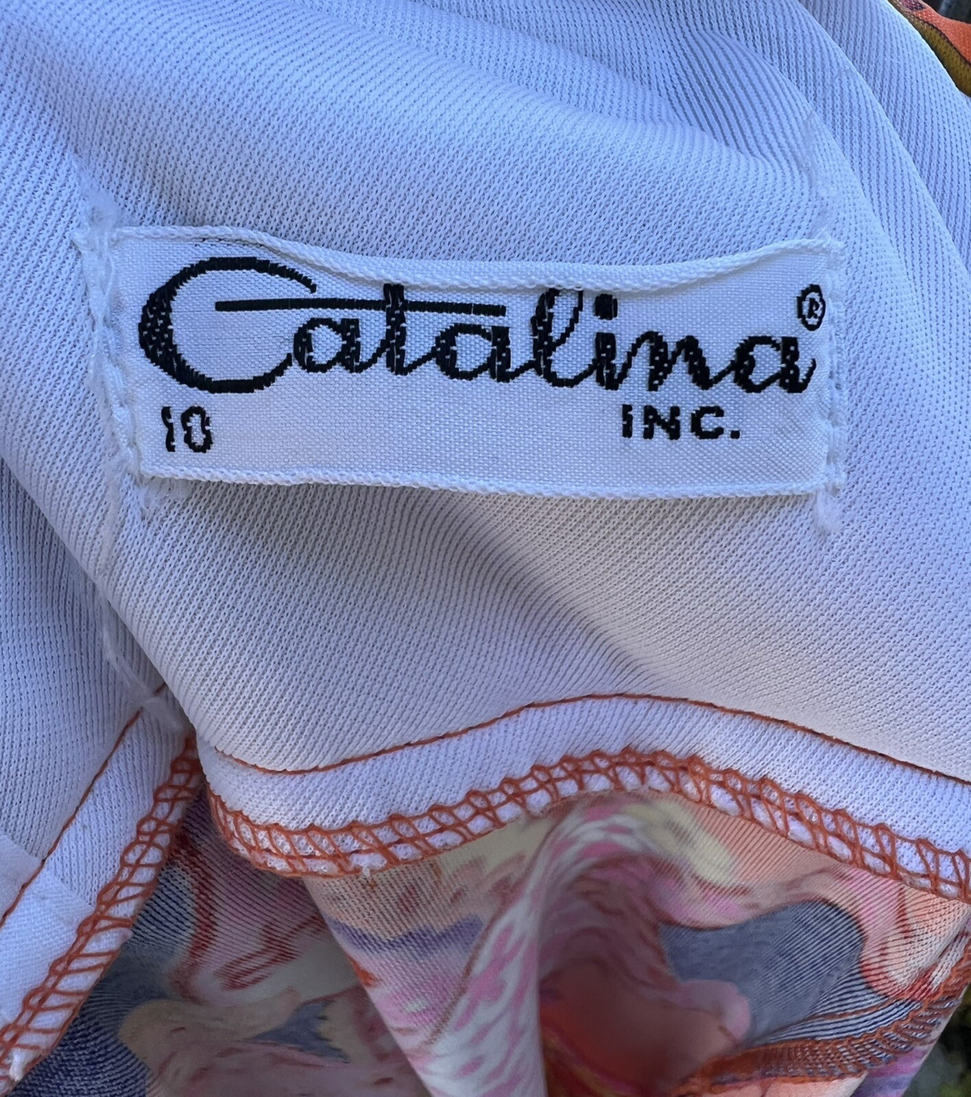 Vintage Maxi Dress By Catalina inc colorful resort wear sz S Mod Print