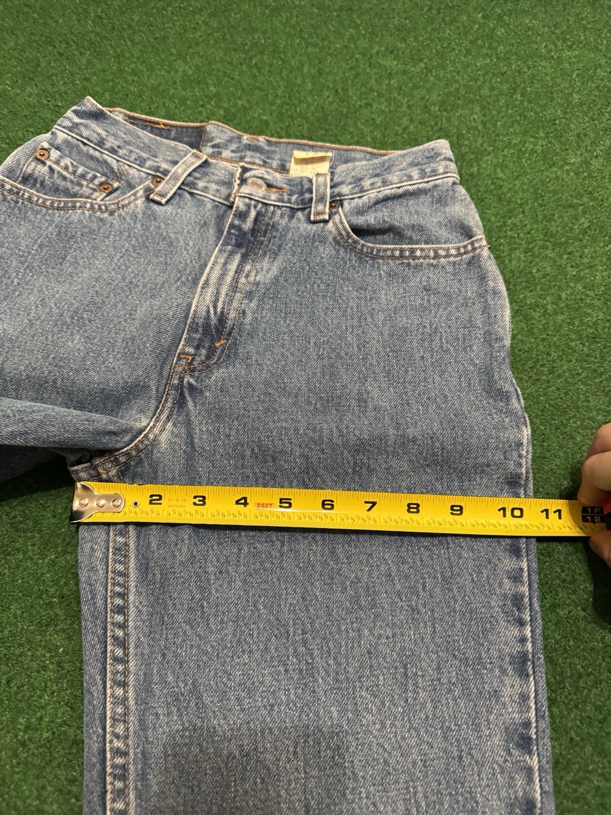 Vintage Levi’s 512 Slim Taper Womens 5 Jr 26×31 Light Wash Y2K 90s Denim Jeans