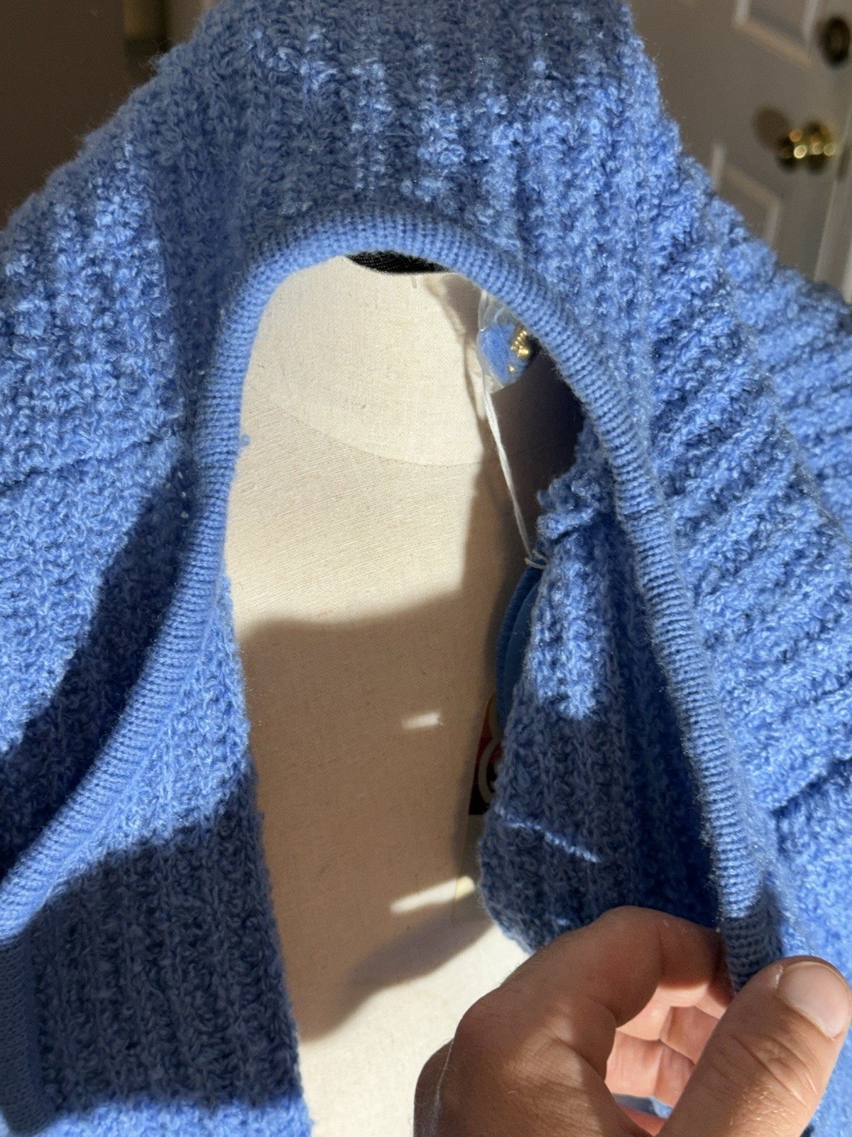 Tanner XL Acrylic Light Blue Sweater (vintage New Old Stock, 90s)