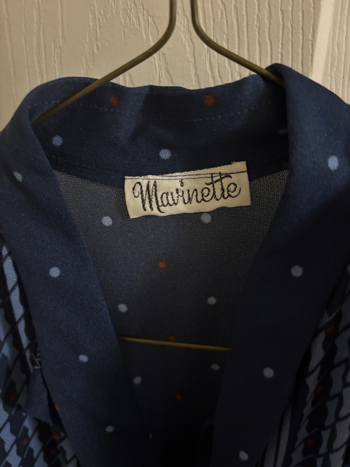 Mavinette Vintage navy blue, beautiful dress- size medium