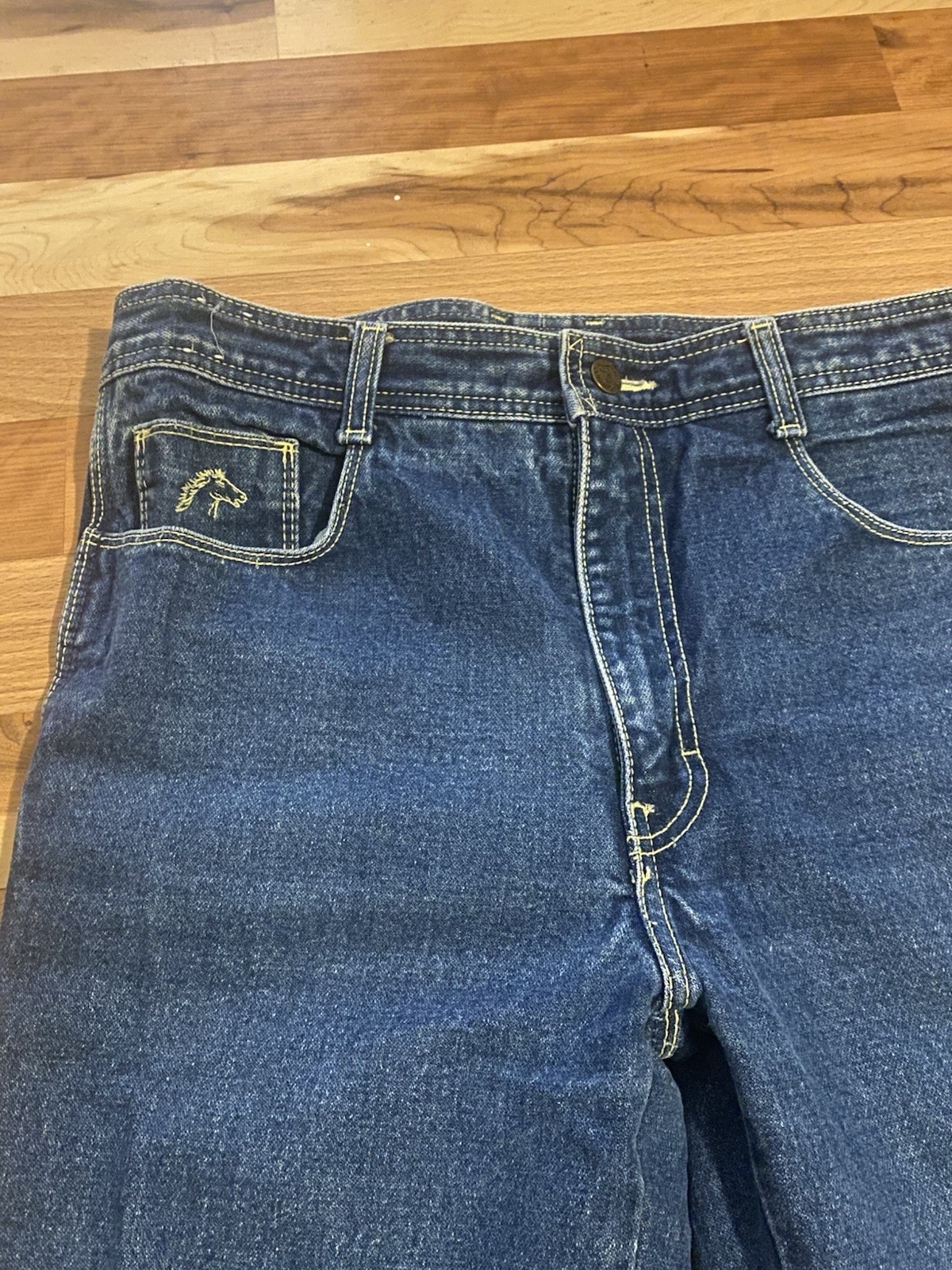 Vintage 1980’s Jordache Darn blue denim jeans pants dark wash 31” Waist 33”