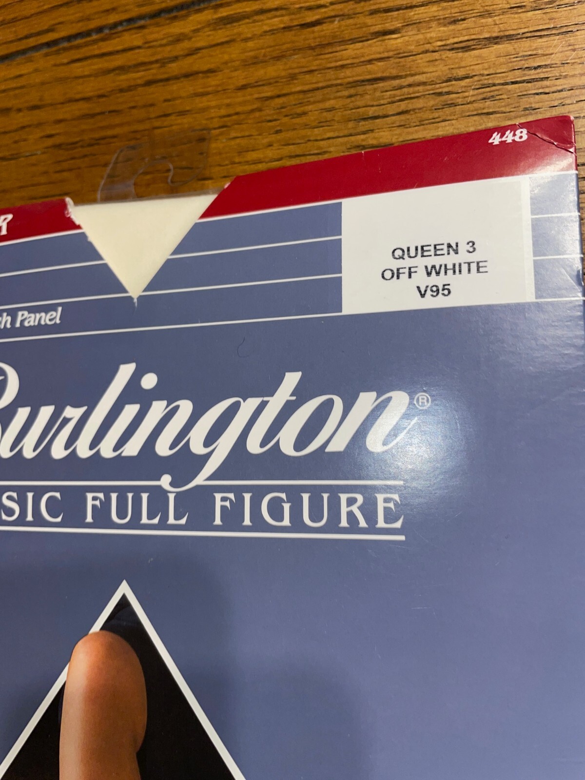 Burlington Classic Full Figure Basic Sheer Pantyhose – Queen 3 – Off White – New