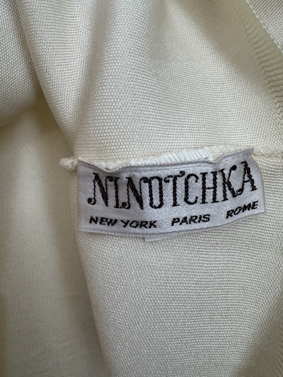 Vintage 70s Knit Turtleneck Hand Painted Butterflies by Marilyn for Ninotchka