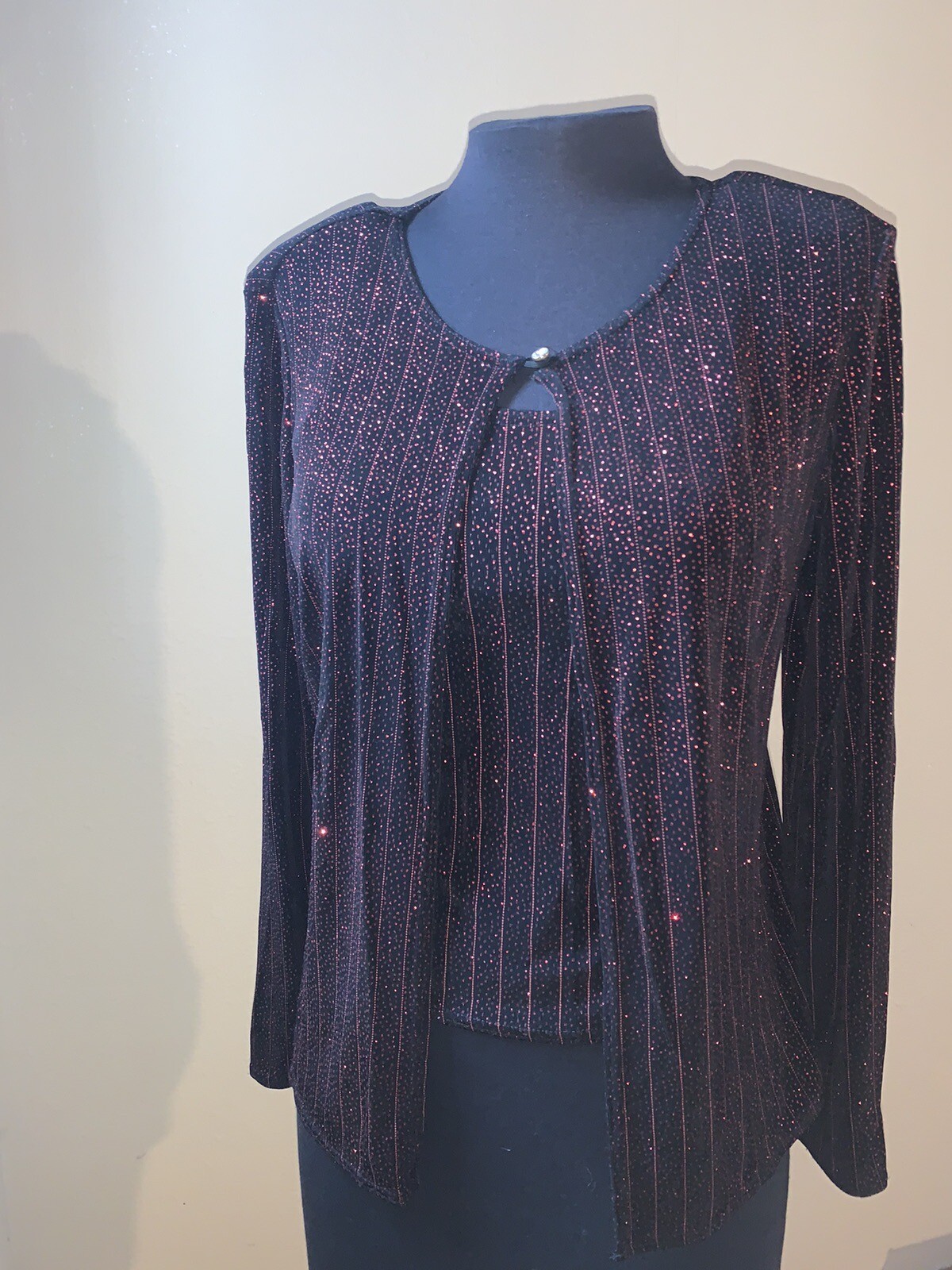 Vintage Onyx Nite Camisole And Jacket Set
