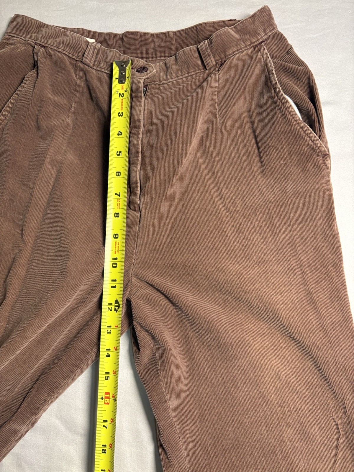 1970s Kmart Corduroy Pants Women’s Size 15/16 100% Cotton Brown Vintage