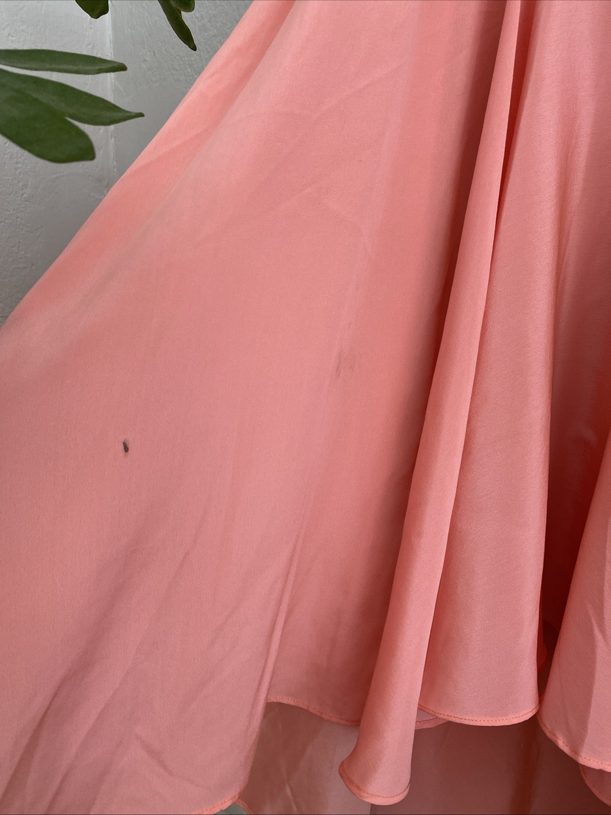 Vintage 20s 30s Pink Silk Crepe Party Dress Minimalist Deco Seams Bow Belt XS S