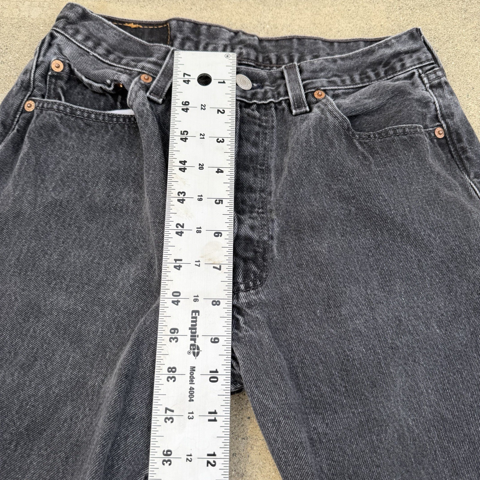 Vintage Levi’s 501 Women’s Black Sz 30×30 Actual 27×28 Made In USA