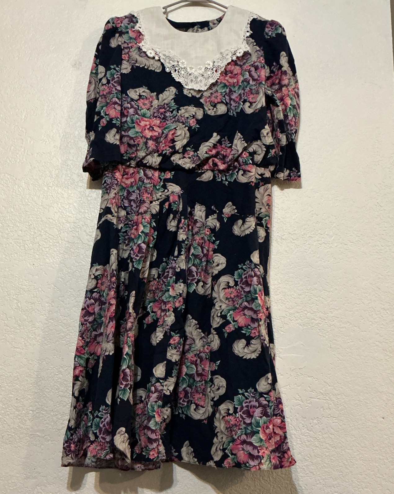 Lisa II Garden Floral Tea Party Dress Plus Size 24WP Vintage 90s Cottage Core