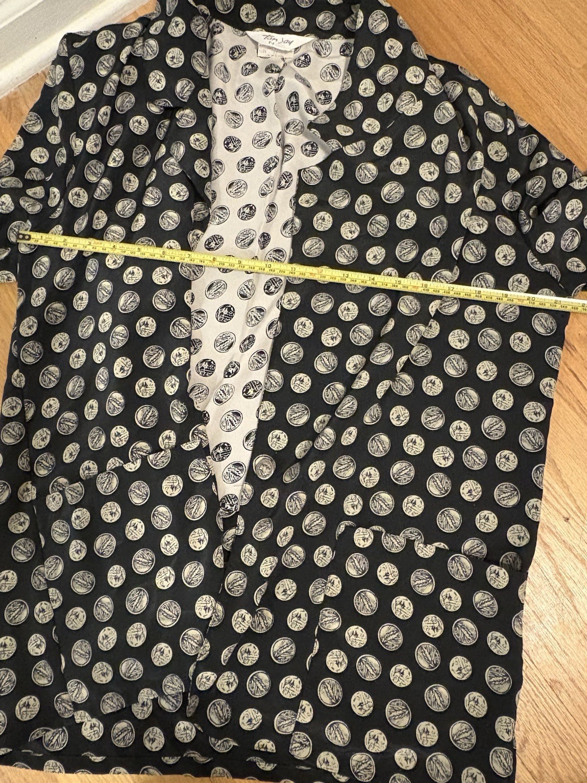 Vintage Tan Jay Blazer Size 12 Polka Dots 1980s USA MADE Final Sale