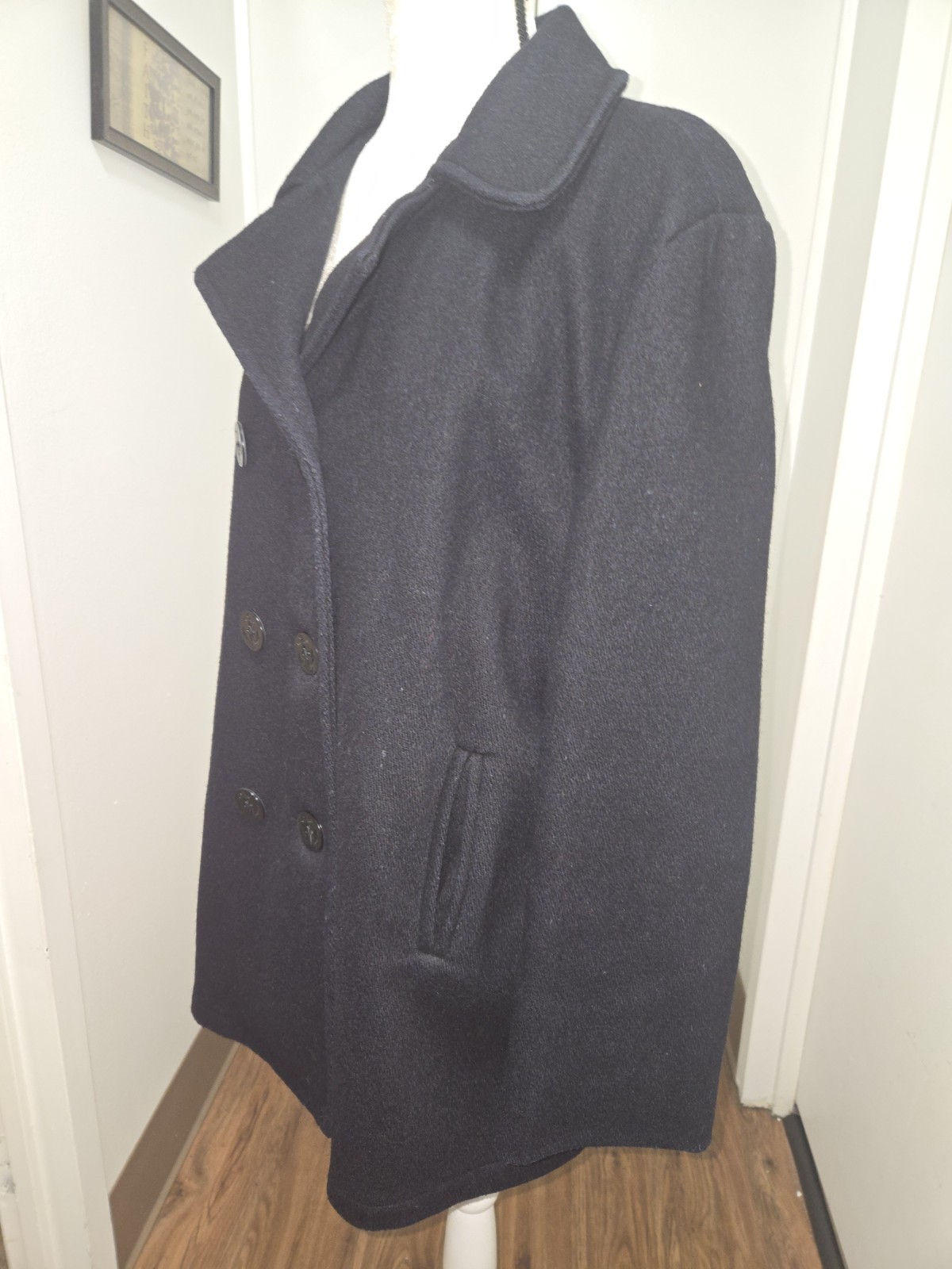 Woolrich Vintage Wool Blend Women Peacoat Size L