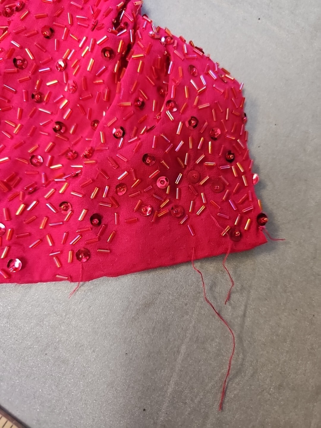 Alyce Designs Vintage 80s Pink Sequin Pageant Prom Party Formal Dress size 2 Zip