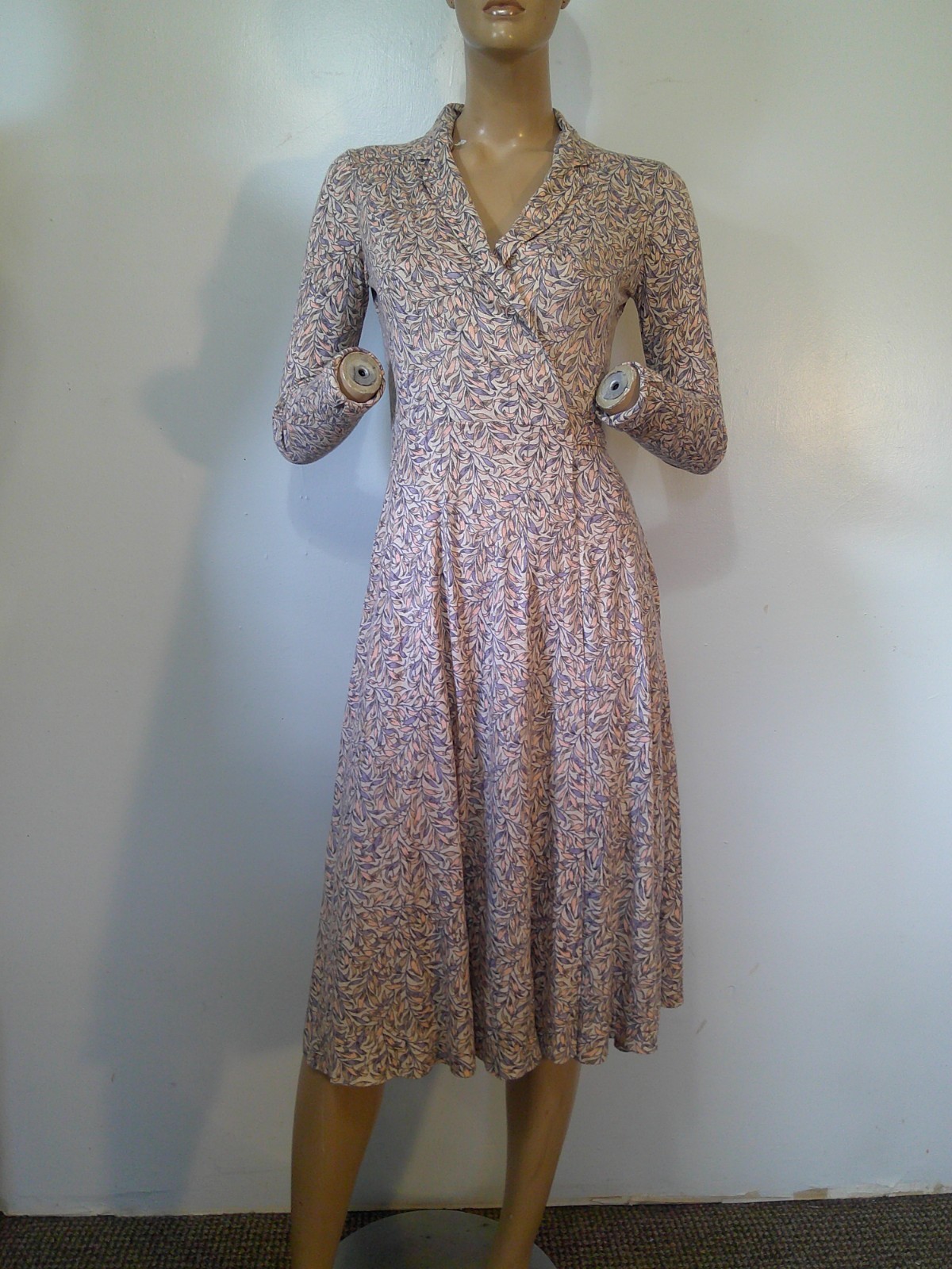 Vtg 70’s DVF Diane Von Furstenberg Italy Genuine Jersey Wrap Dress sz M