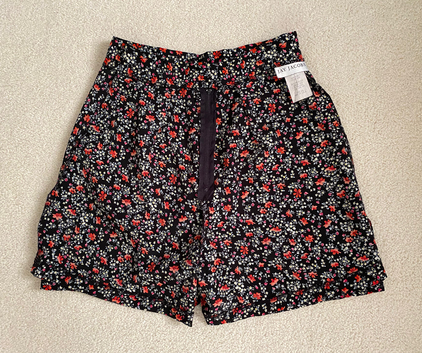Jay Jacobs VTG 80’s 90’s High Waisted Floral Fairy Skort Skirt Shorts ~ Size 5