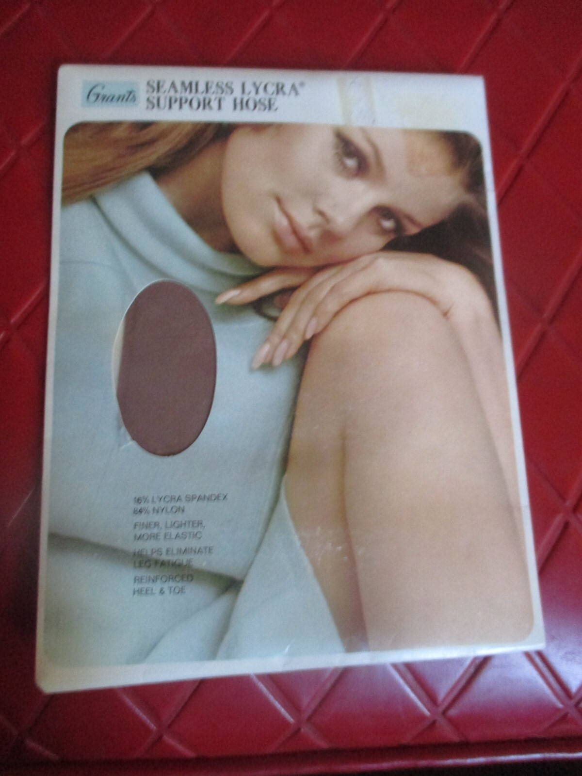 GRANTS Vintage MOCHA Seamless Nylon STOCKINGS – 1970’s – Size 1 – 8 1/2-9-9 1/2
