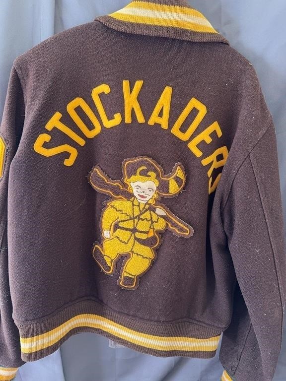 Vintage 1979 Old Fort High School Stockaders Varsity Letterman Jacket Lot Ohio S