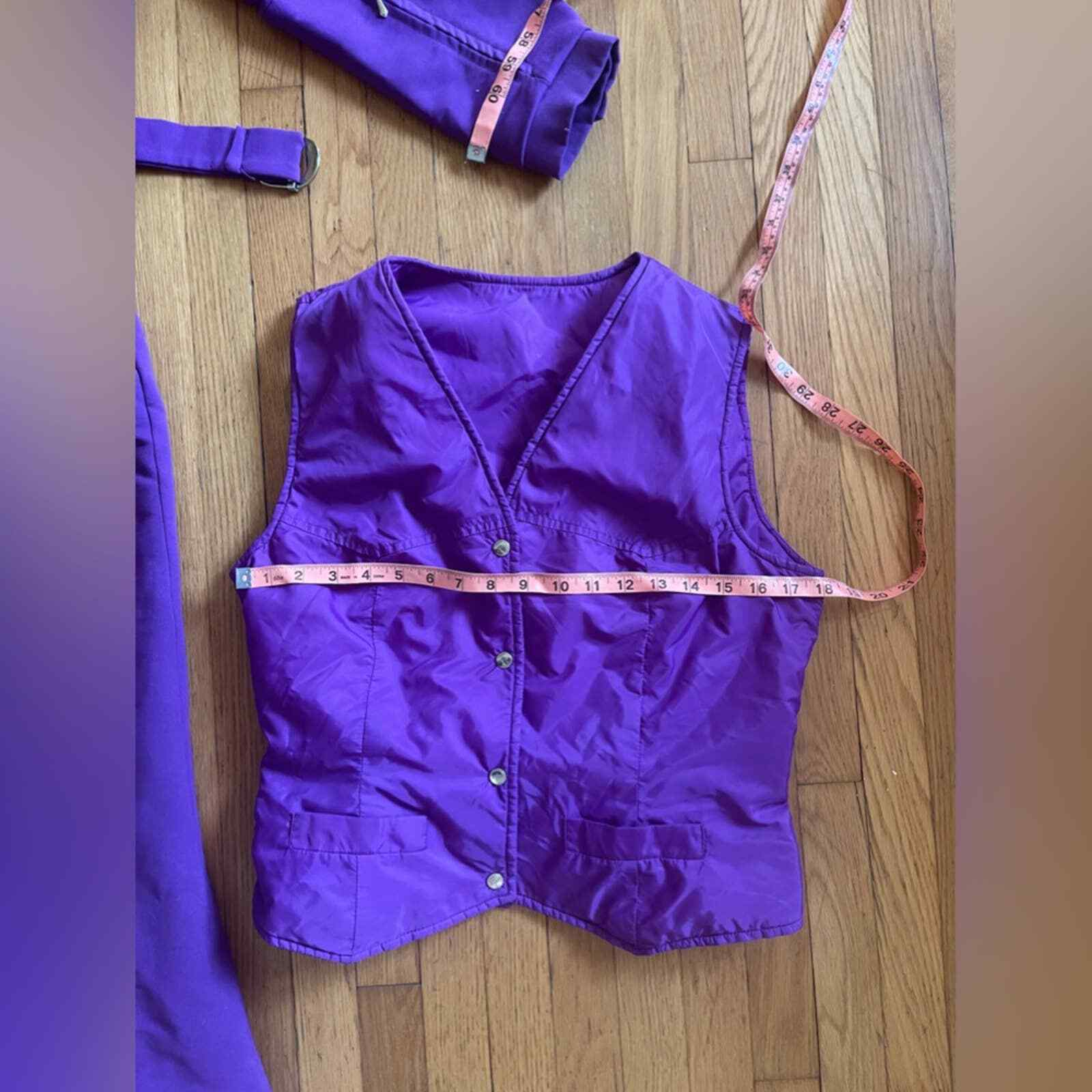 70s Vintage Roffe Purple Snow Suit with Matching Vest
