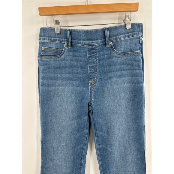 Spanx Flare Jeans Vintage Indigo Blue High Rise Large