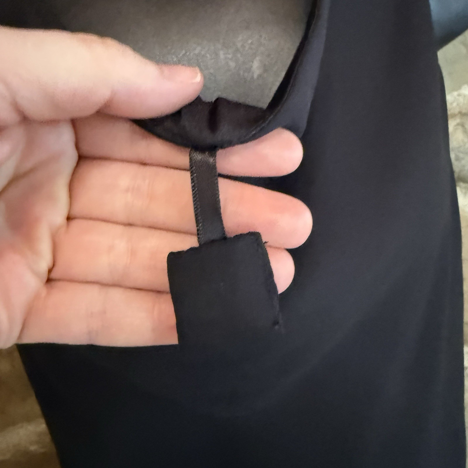 VTG Jump! Sleeveless Cowl Neck LBD Formal Dress Sheer 7/8 Bow Tie Back Elegant