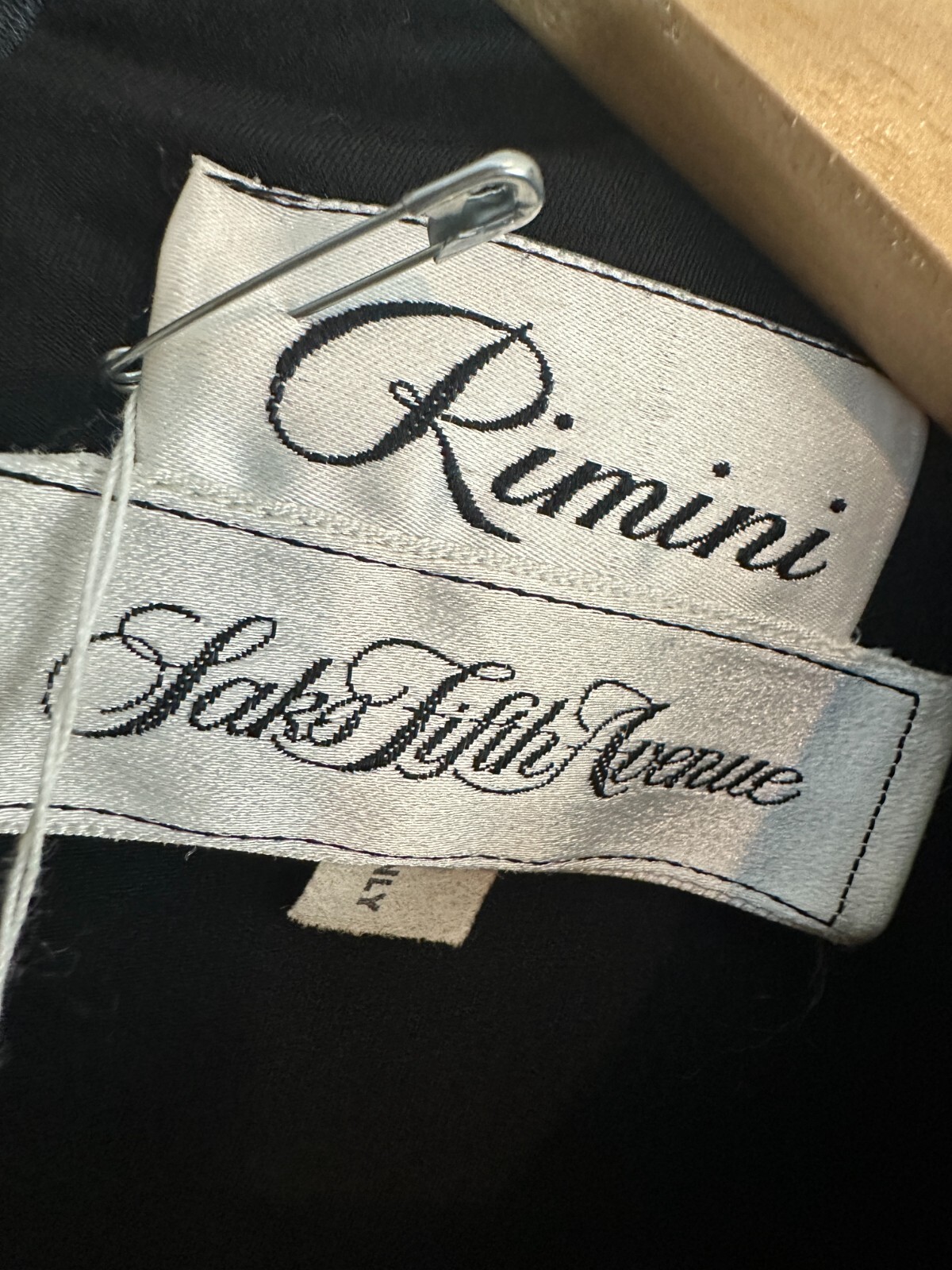 Rimini Vintage Saks 5th Ave Black Dress Womens Size 6 Sequin 80s Glam Formal