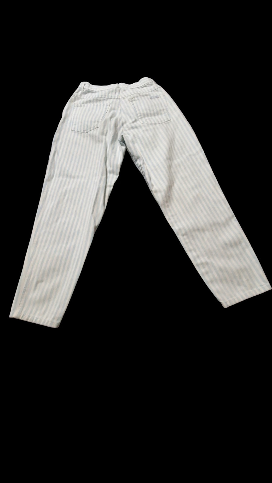 Vtg PS Gitano Blue White Striped Jeans 80s 90’s Proportionately Sized 12 Short
