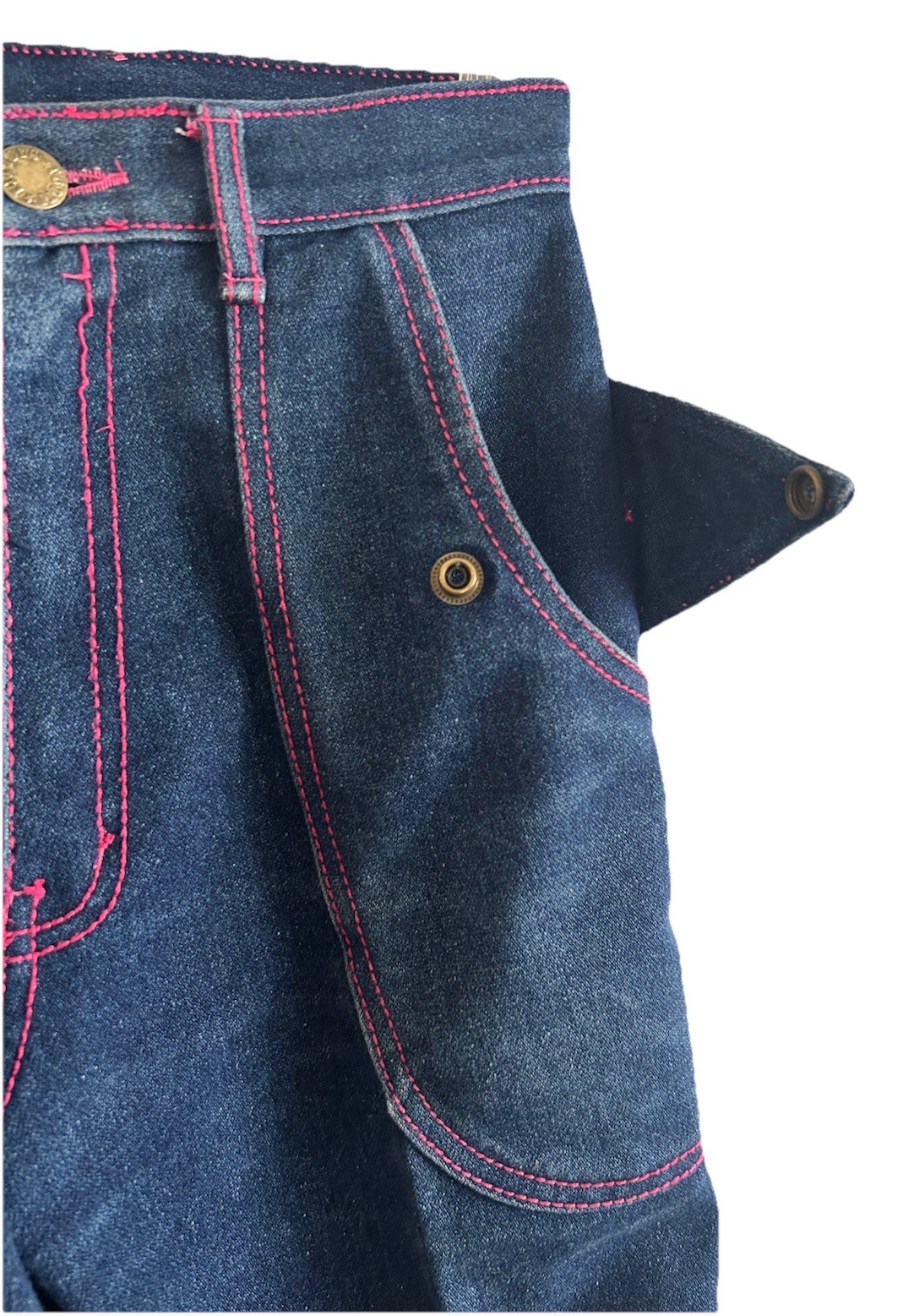 Vintage Women’s 1980s Filippo-Totti High Waisted Jean Over Stitching Size 3/4