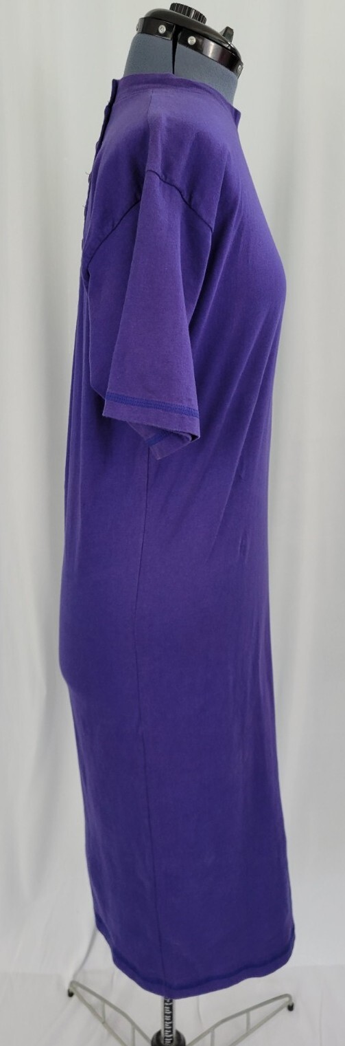 Vintage Purple Tee Shirt Dress with Button Up Back by Limited Express Size Small
