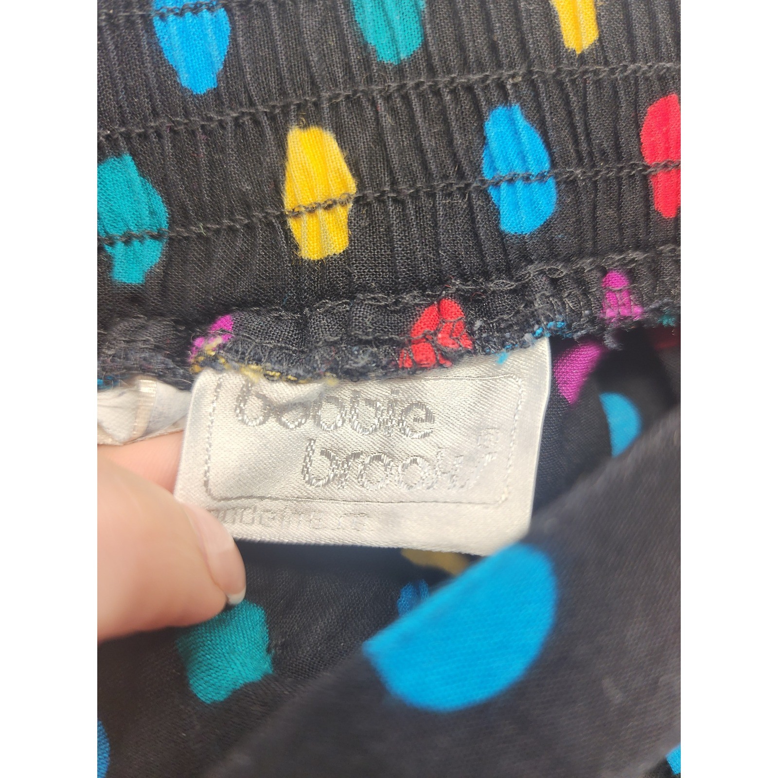 Vintage Bobbie Brooks Polka Dot Shorts Small Multicolor High Waist 80s 90s