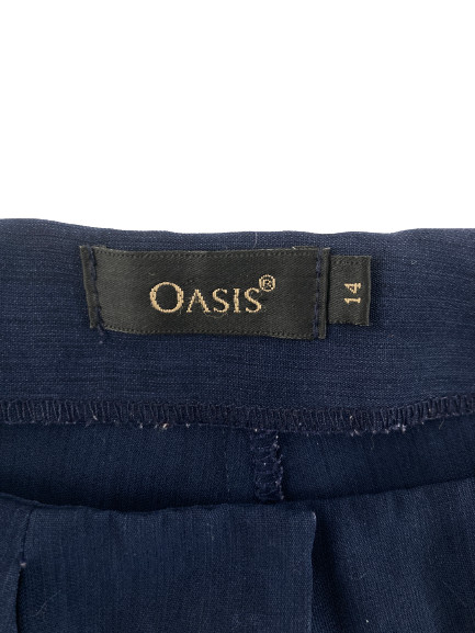 Vintage Oasis Navy Blue Women’s Pants Size 14 Lightweight Casual Slacks