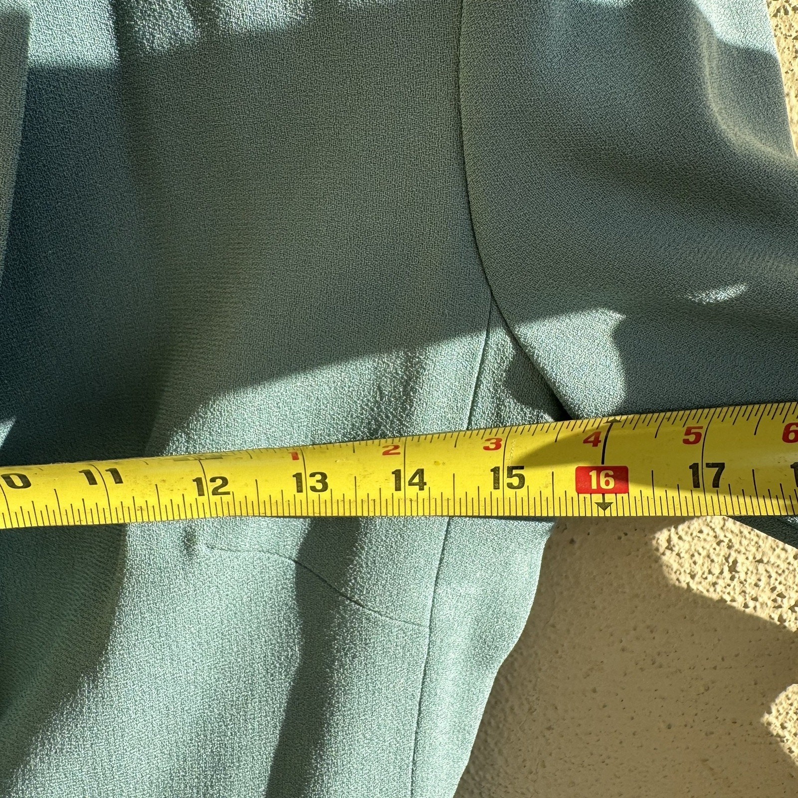 Vintage 80s Ann Tjian For Kenar Sea Foam Green Long Overcoat Blazer Size Small
