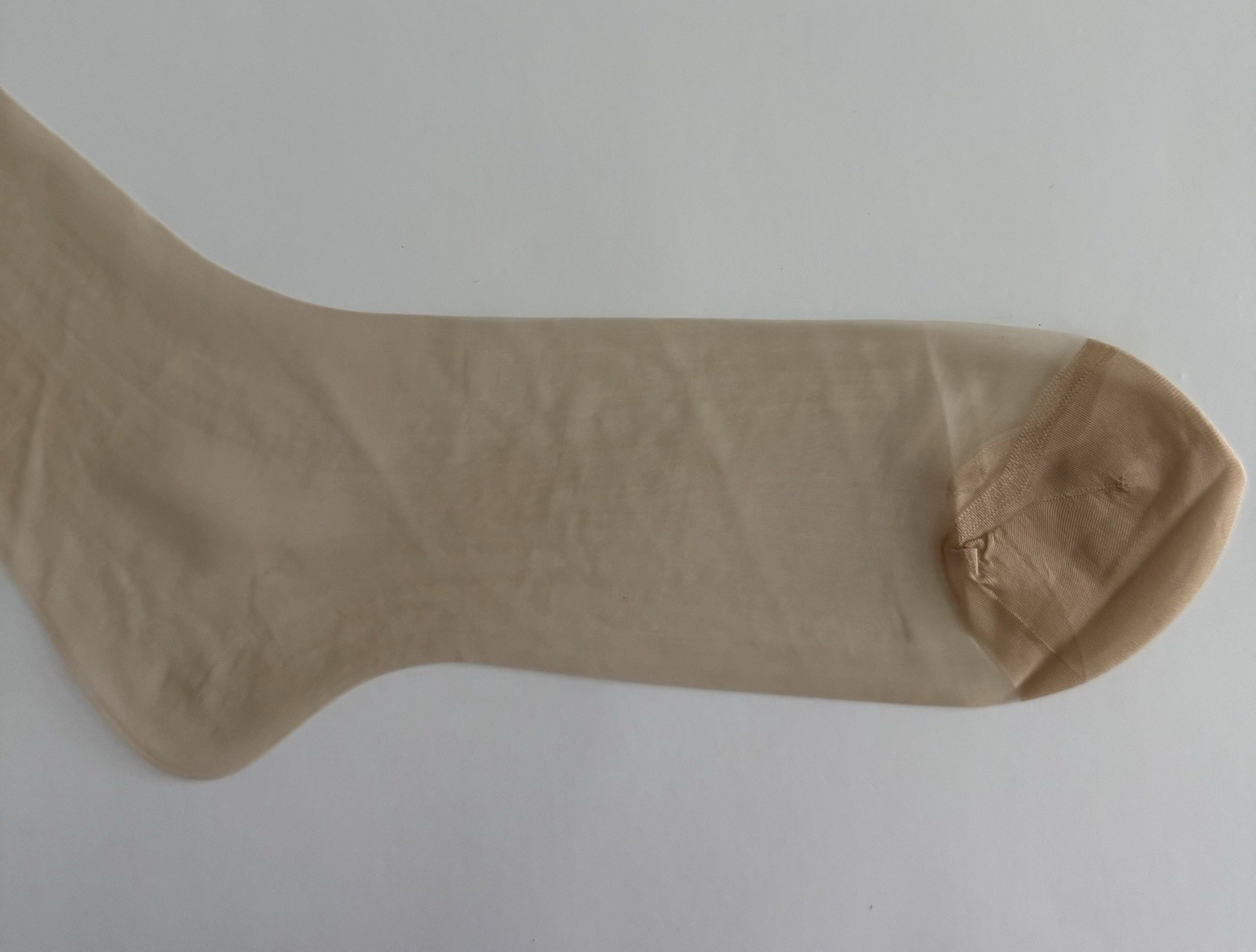 Vintage Berkshire Seamless Flat Knit Stockings W/ Demi Toe + Bare Heel