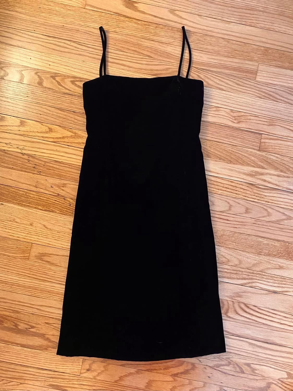 Vintage 1980s 1990s Rizkallah Velvet Evening Gown Column Dress Size XS Small