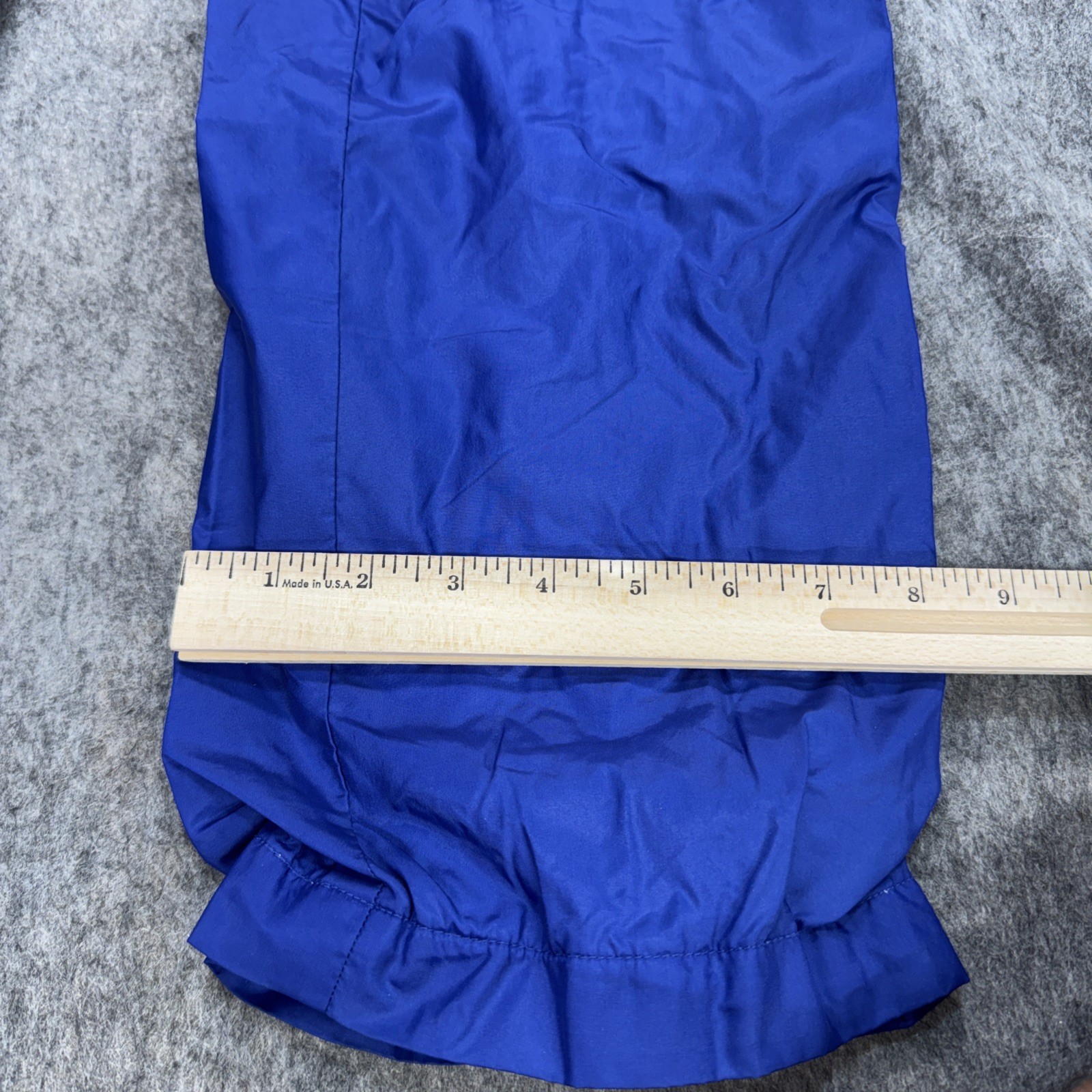 Vintage 90’s Y2K Womens S Blue Windbreaker Track Pants Nylon Lined Elastic