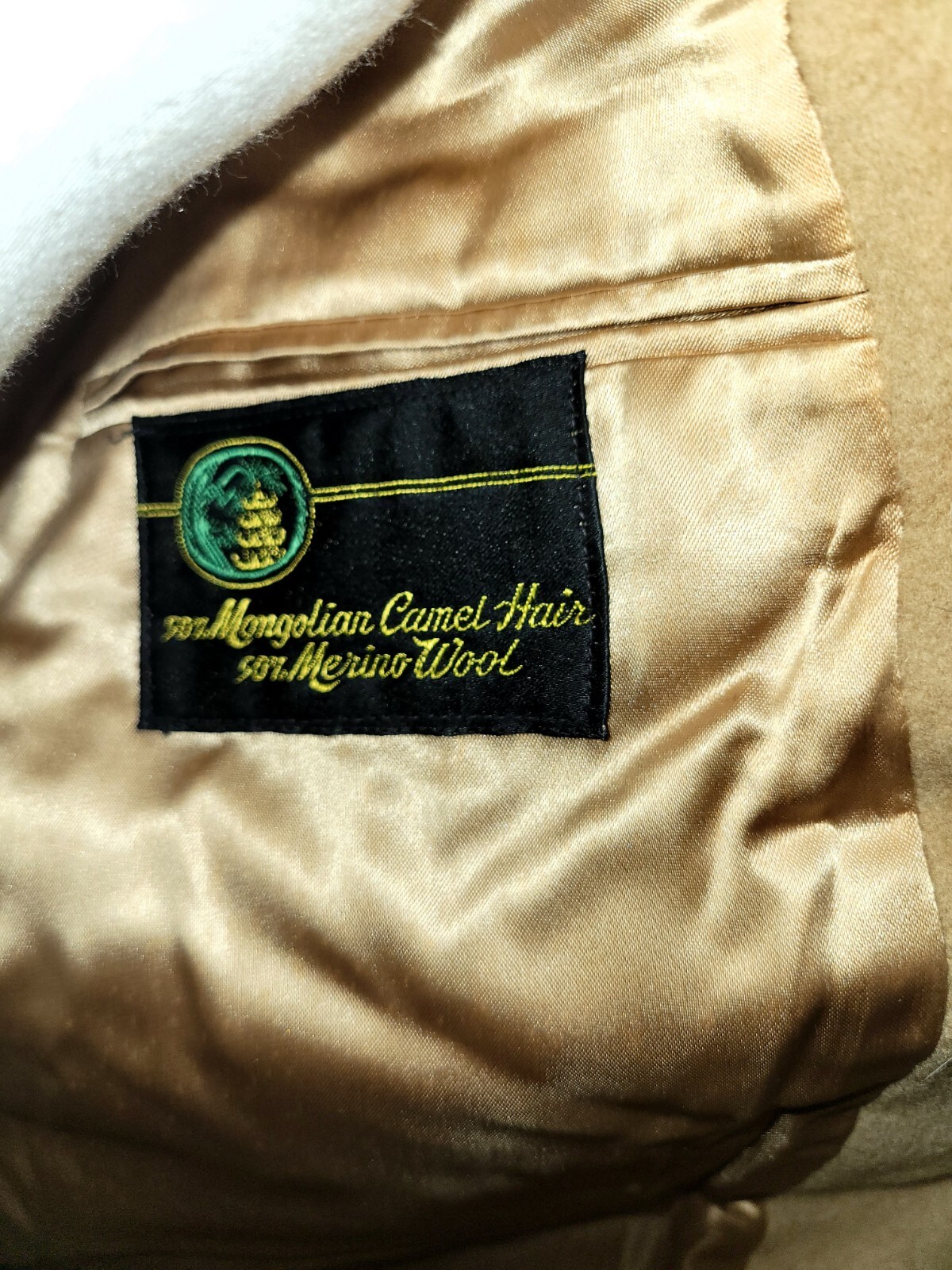 Vintage GOLD’S Merino Wool and Mongolian Camel Hair Trench Coat