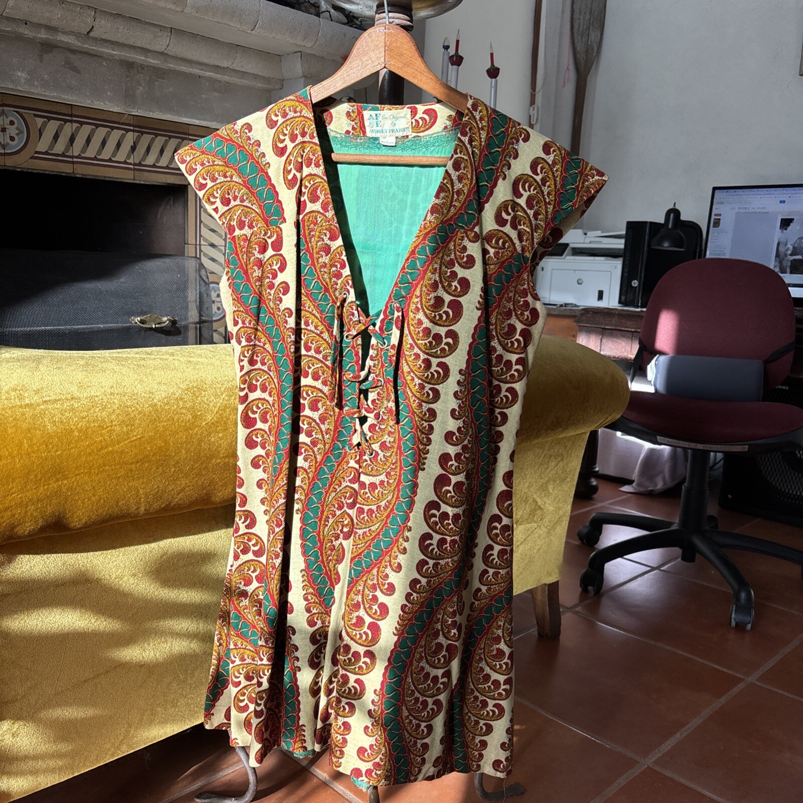 Vintage ’68 Original New York City designer Audrey Frazier Dress Mint Condition