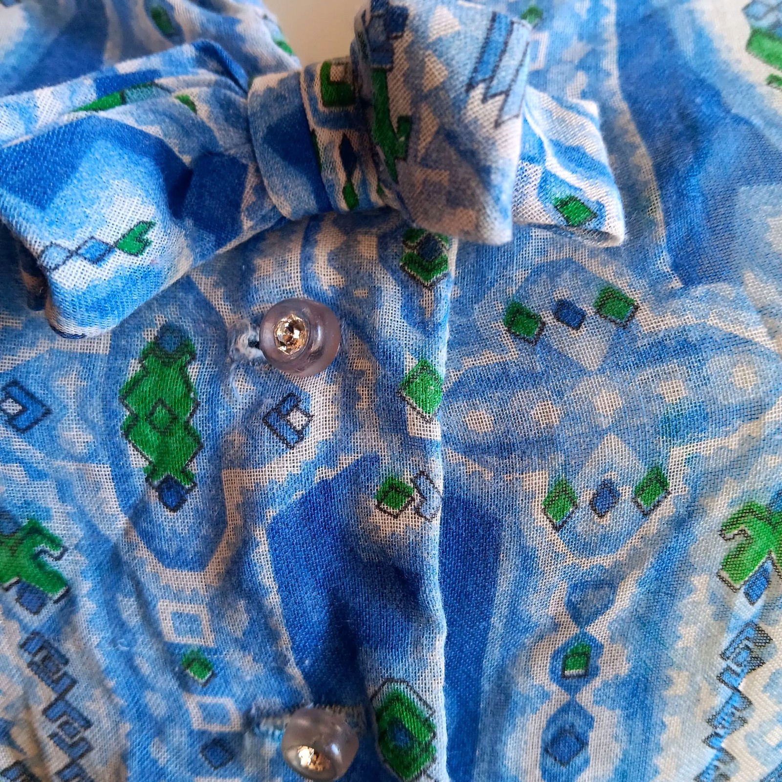 Berkshire True Vintage Dress 10 1960’s Sheer Geometric Print House Belt B-Tween