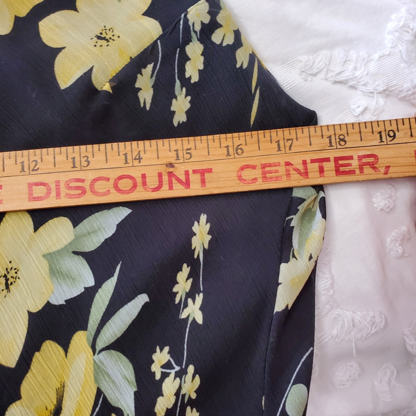 Vintage 90s Cottagecore Floral Bias Cut Maxi Dress Black Yellow Sz 10 Studio I