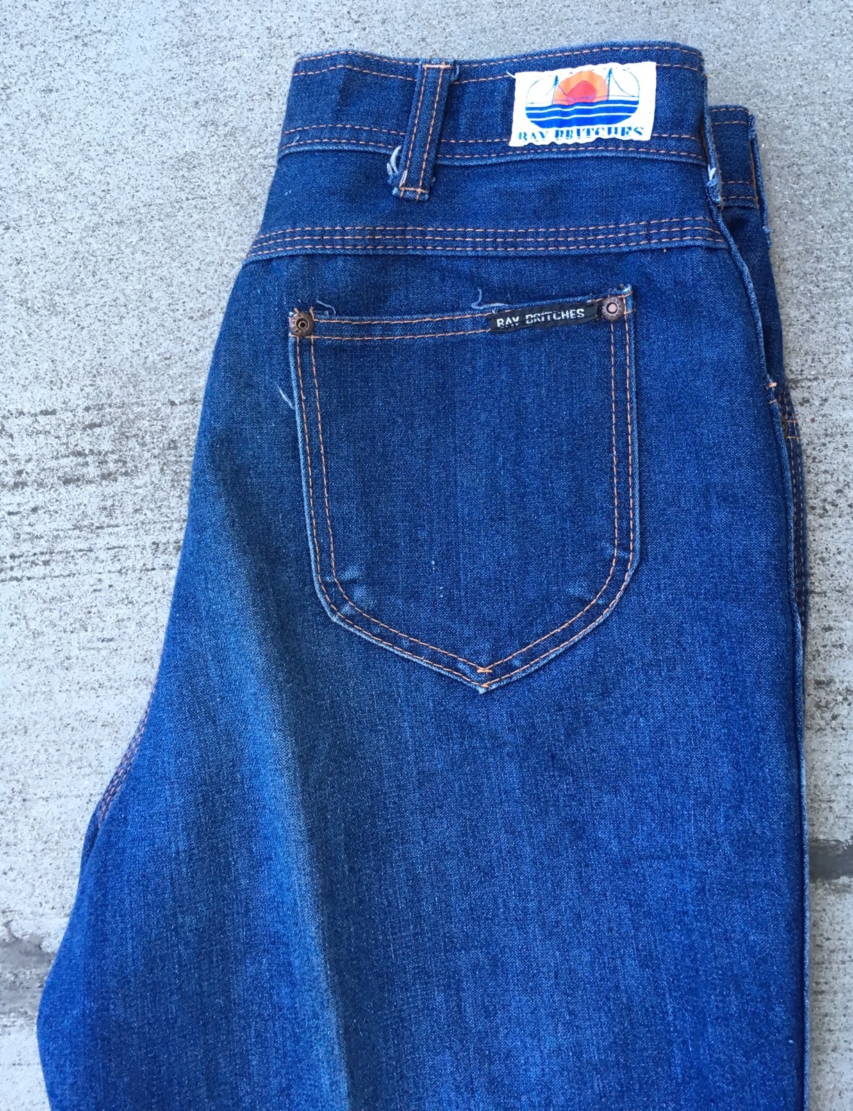 Vintage Bay Britches Jeans High Waist Sz 15/16 (30″ Waist) 80s 1980s