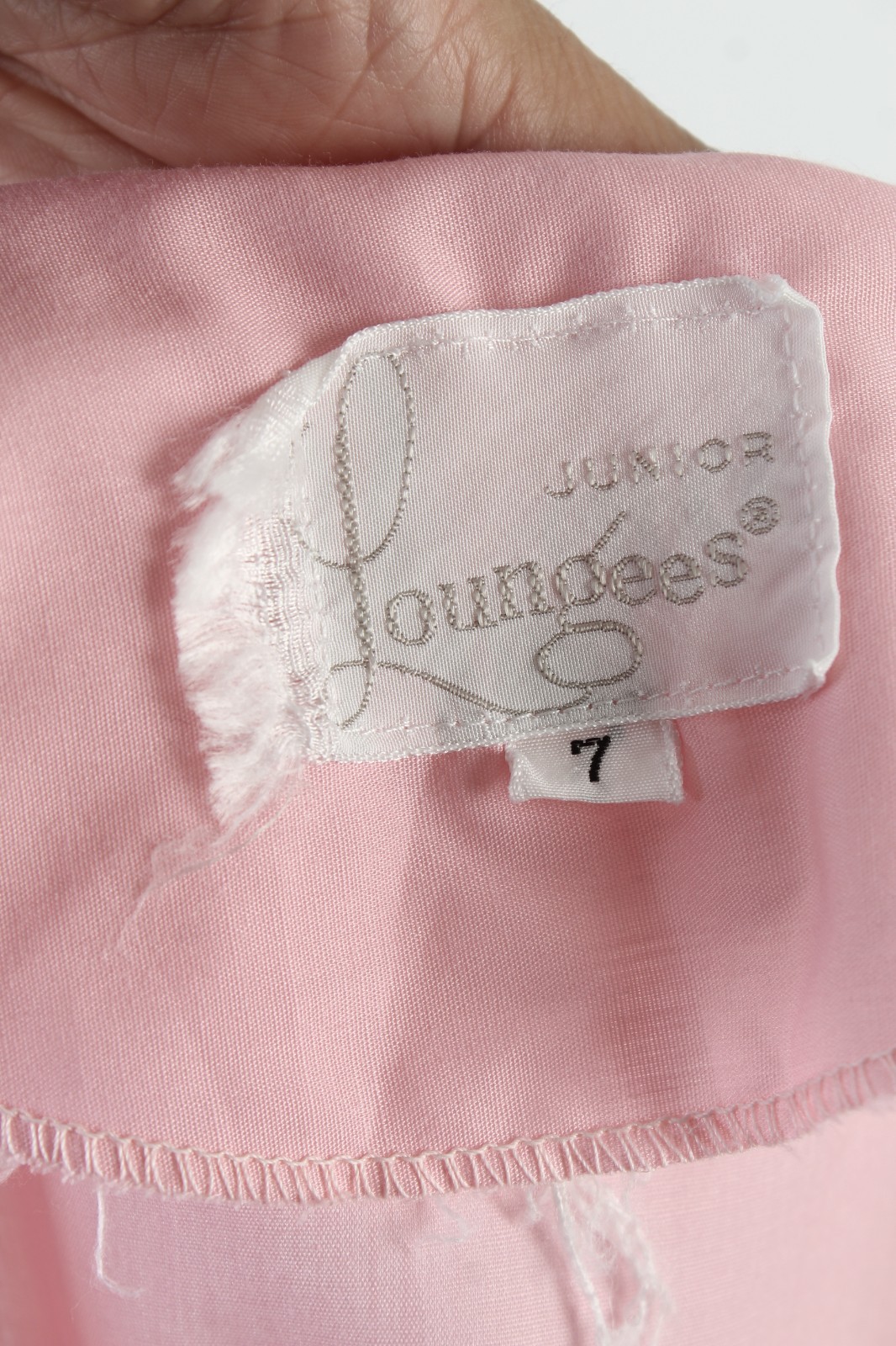 Vtg Loungees Pink Nightgown Floral Embroidered Peignoir Evening Pockets Gown