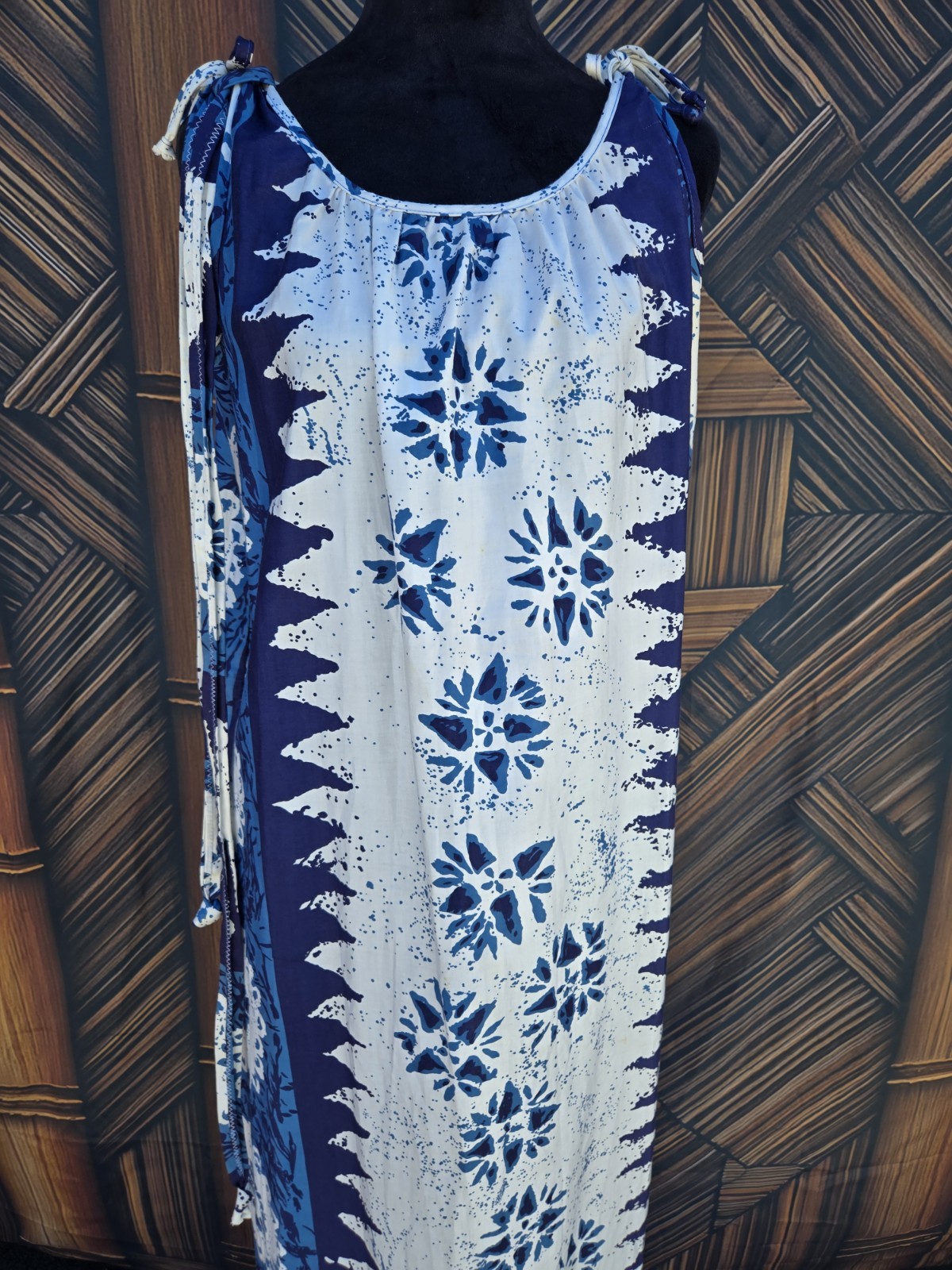 Vintage Waltah Clarke’s Hawaiian Aloha Maxi Dress 6010