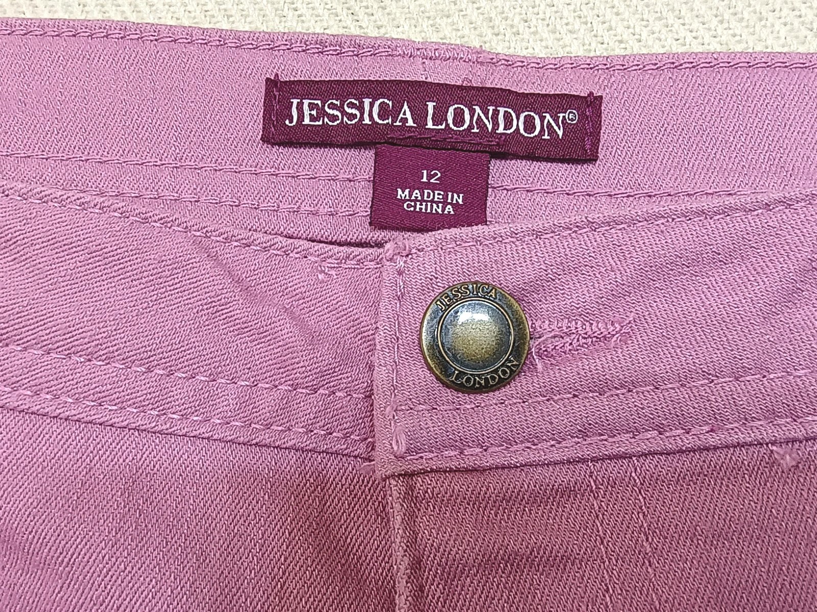 Jessica London Stretch Pencil Skirt Women’s Sz 12 Lavendar Pencil 34″W 23″L