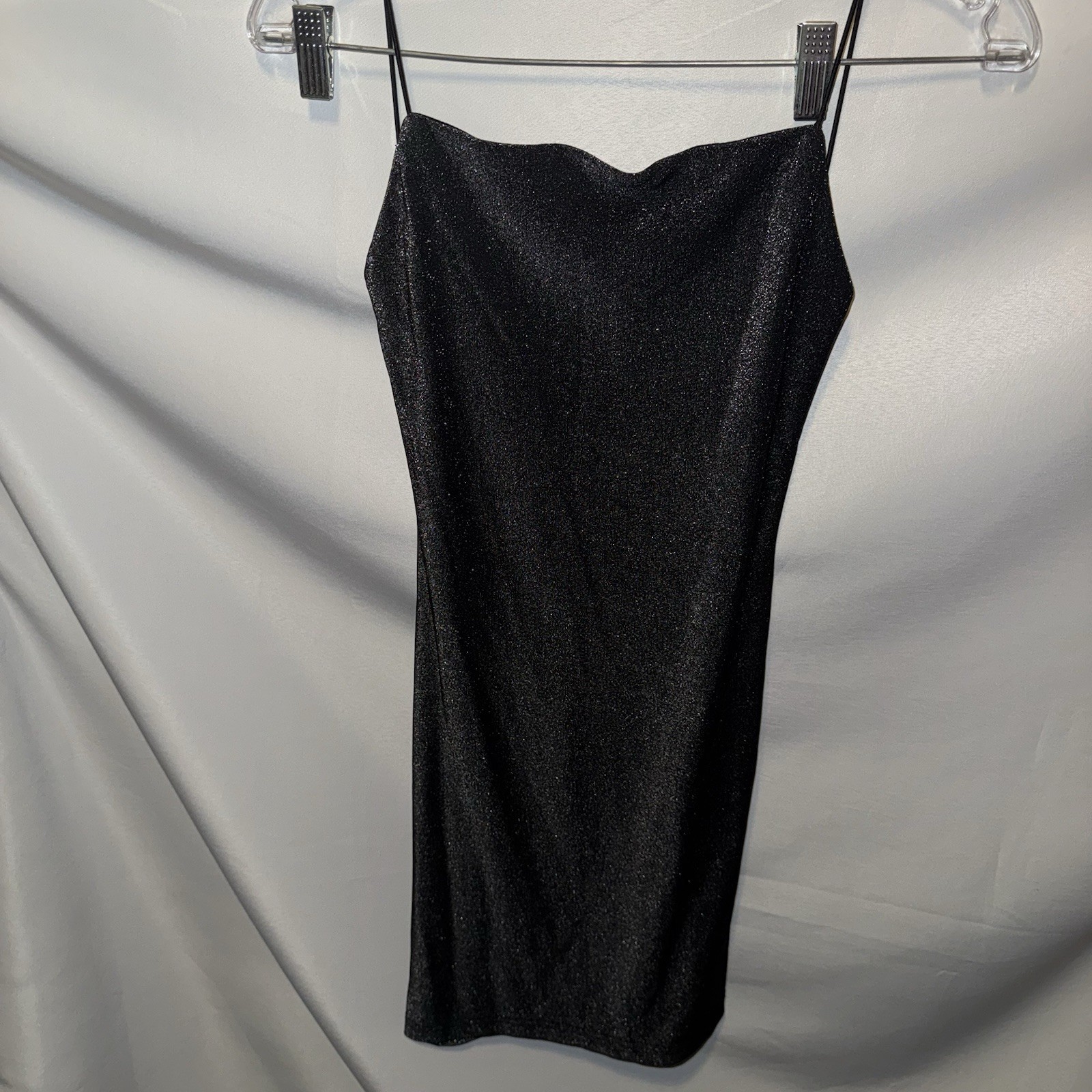 Vintage City Triangles Backless mini Dress Black Size s