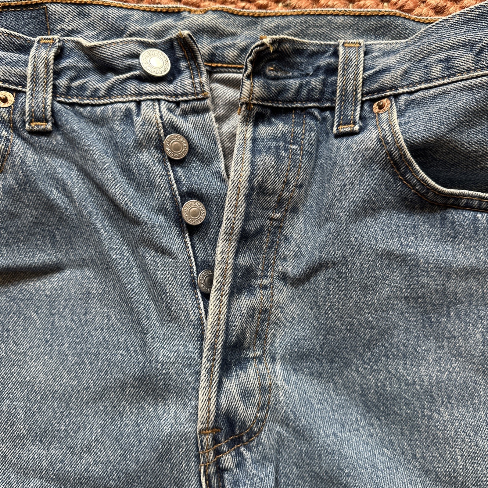 Vtg W’s 80s Levis 501 Jean 32×32 (30×29) Blue Made In Canada Factory 216