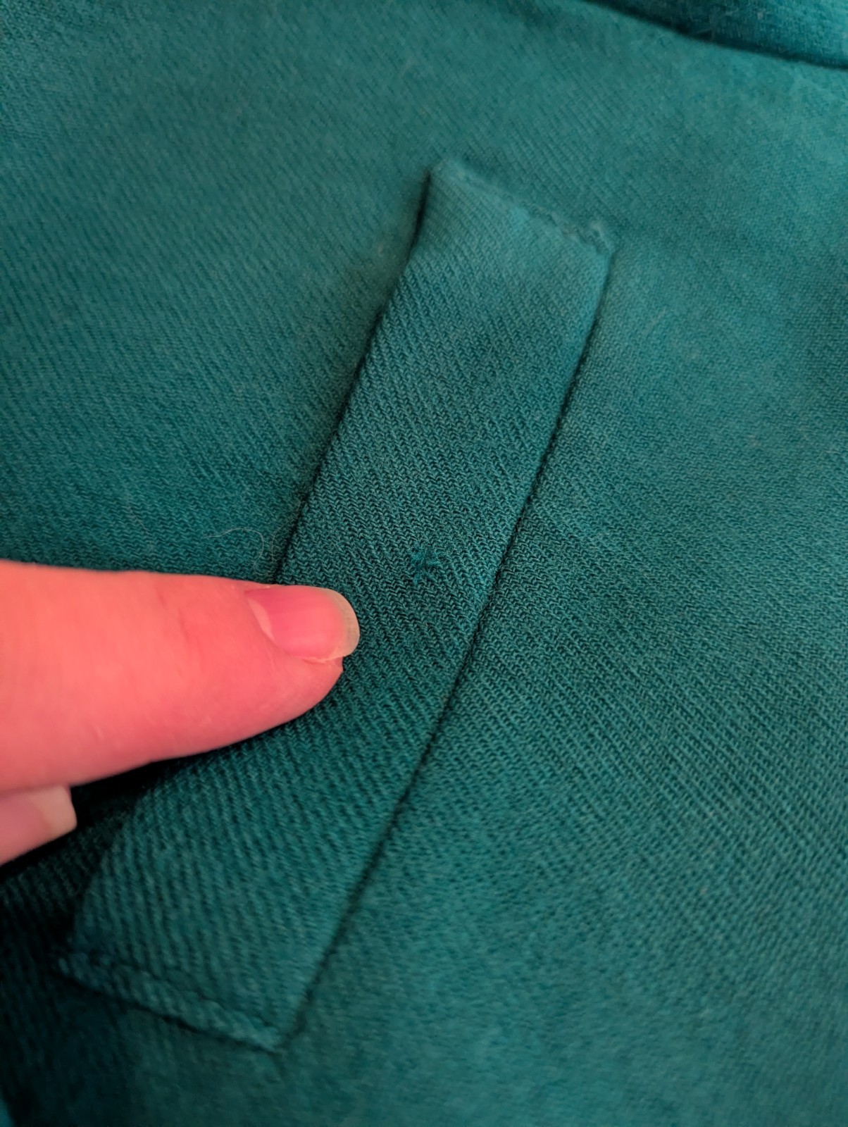 Vintage 1980s Saville Teal 100% Wool Blazer Jacket Button Up Medium Large