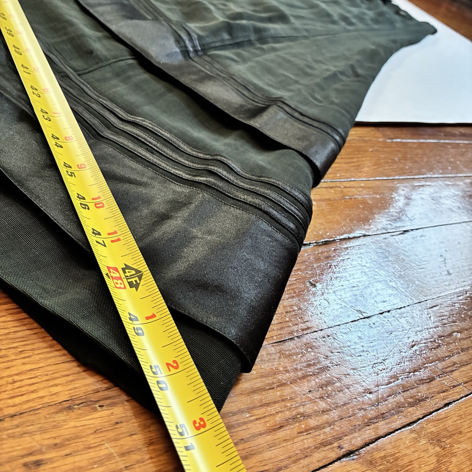 Antique Victorian Mourning Over Skirt Petticoat Overlay For Template