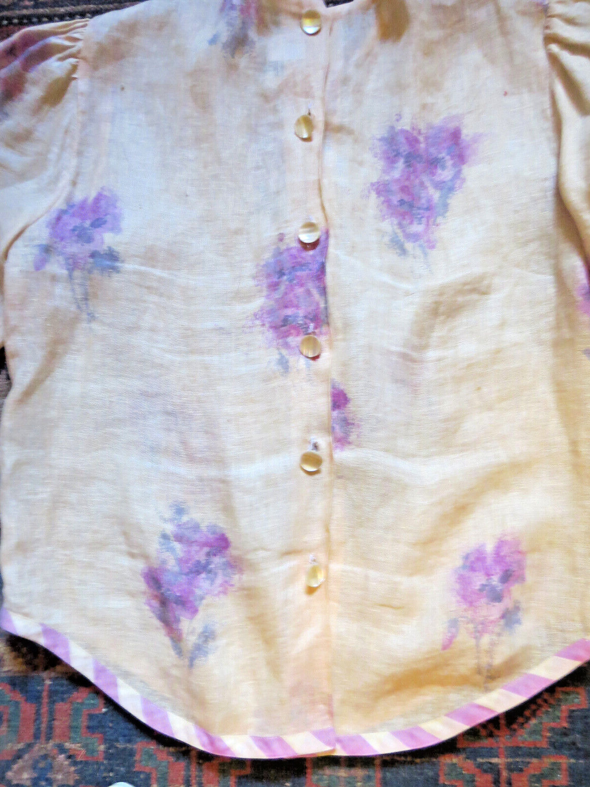 Vintage Hanae Mori Boutique 2 PIECE SZ 4 FINEST LINEN MONEY CAN BUY SEE DESCRIPT