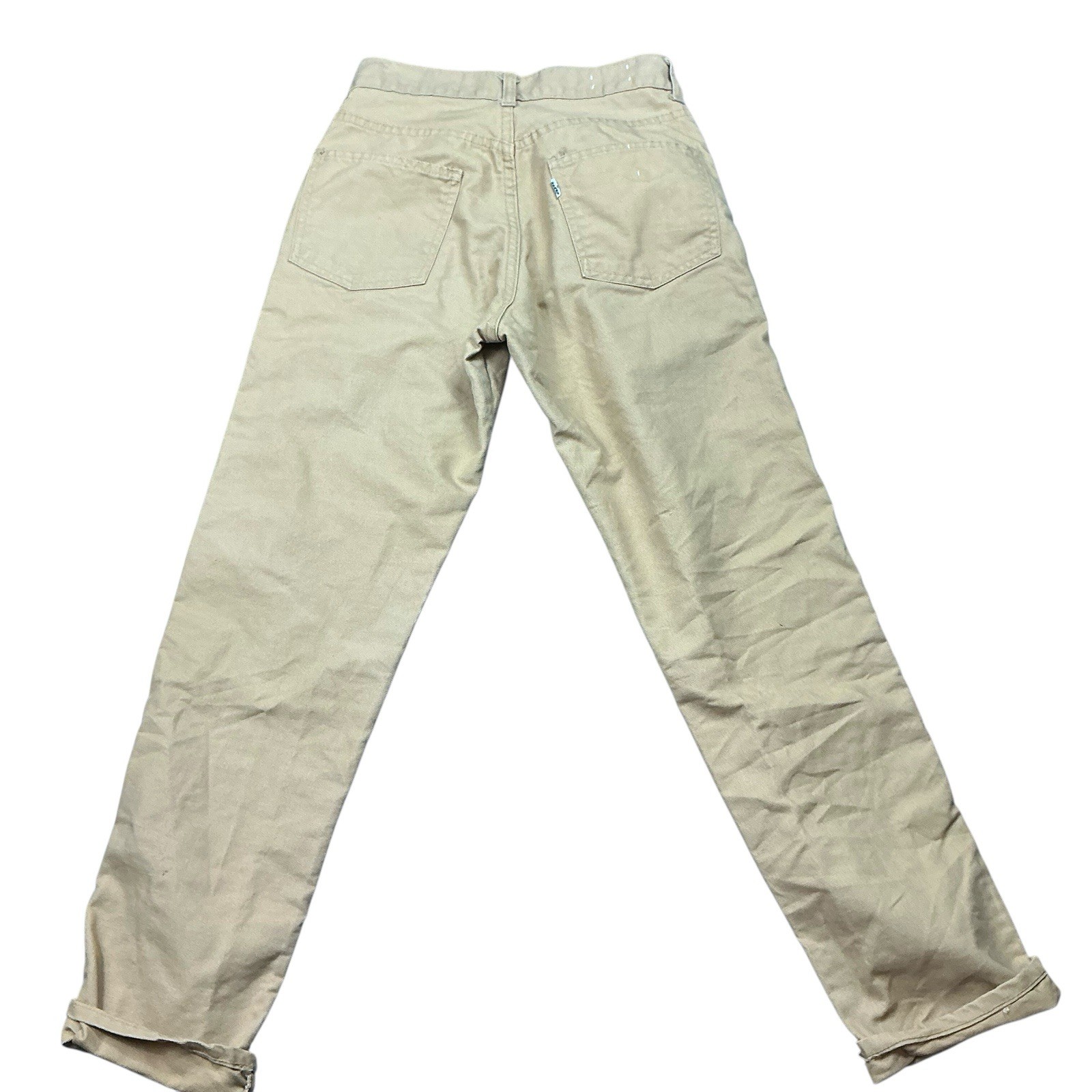 Vintage Levi’s 1960/70s white tag tan Big E jeans 24 x 27 USA